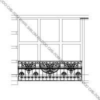 Классические кованые перила на балкон