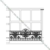 Кованое ограждение для балкона с декором