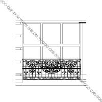 Кованая решетка-ограждение для балкона