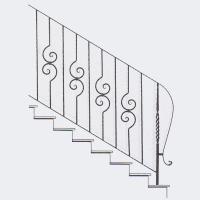 Кованые лестницы - арт. 005