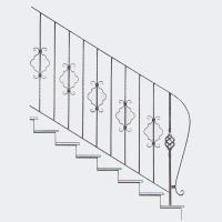 Кованые лестницы - арт. 007