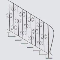 Кованые лестницы - арт. 018