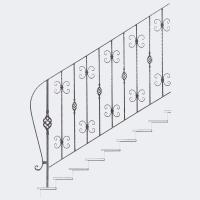 Кованые лестницы - арт. 022