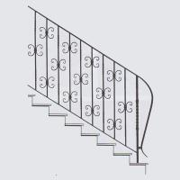 Кованые лестницы - арт. 023