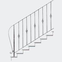 Кованые лестницы - арт. 010