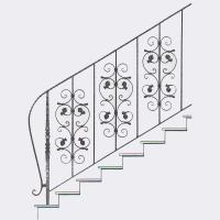 Кованые лестницы - арт. 014