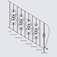 Кованые лестницы - арт. 019