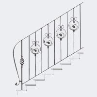 Кованые лестницы - арт. 020