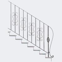 Кованые лестницы - арт. 021
