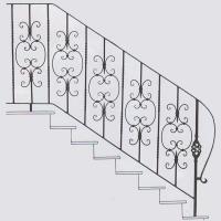 Кованые лестницы - арт. 029