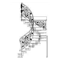 Кованые лестницы - арт. 061